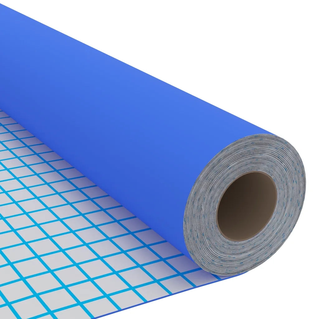 Pellicola Autoadesiva per Mobili Blu Lucido 500x90 cm in PVC 326145