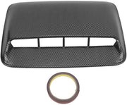 Capotiggia Universale in ABS - Tessuto a Nastro di Fibra di Carbonio - Accessorio per Auto - Ingresso di Ventilazione Decorativo - Dimensioni 40 x 28 cm - Capotiggia di Ventilazione