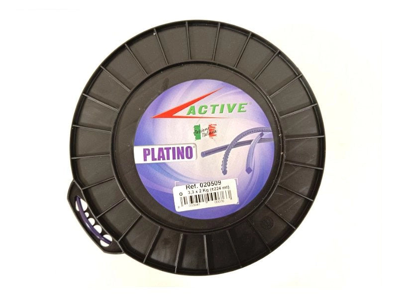 Filo decespugliatore bobina 224mt Active 3,3x2Kg platino tondo