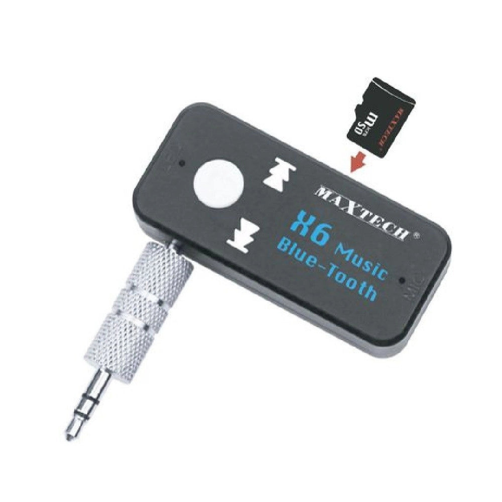Trade Shop - Ricevitore Bluetooth Adattatore Audio Portatile Microfono Incorporato Maxtech Ad-bt003 -