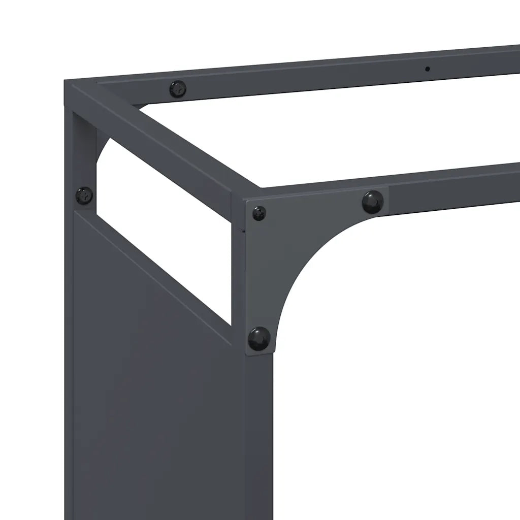 Rastrelliera per Legna da Ardere Antracite 44x28x65 cm CFW2690448