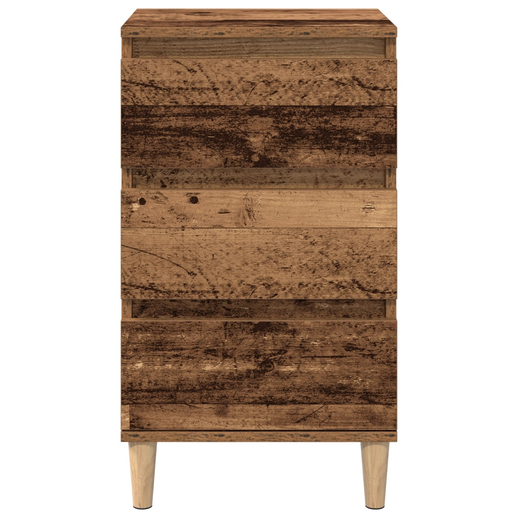 Comodino  in legno vecchio 40x35x70 cm in legno ingegnerizzato