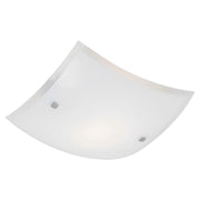 Plafoniera MILETO Rossini Group in vetro bianco satinato, diametro 50cm, attacco E27, ideale per illuminazione interna IP20 - MIE003B