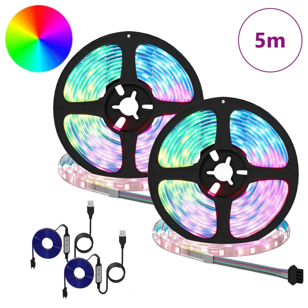 Striscia LED 2 pz Nero e trasparente 2500 mm Rame e plastica CFW3208179
