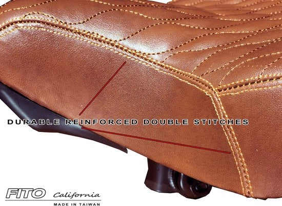 Sella per biciclette beachcruiser con ammortizzazione, marrone