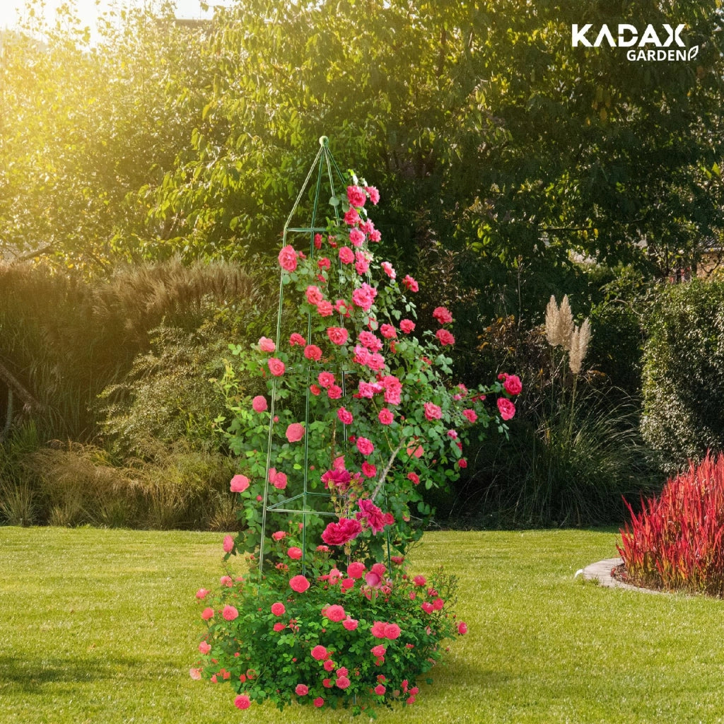 Supporto per piante da giardino KADAX per rose e fiori, in metallo, 150 cm.