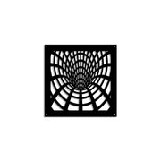 BLACK HOLE - Pannello in PVC traforato - Parasole Misura: 73x73 cm, Colore: nero