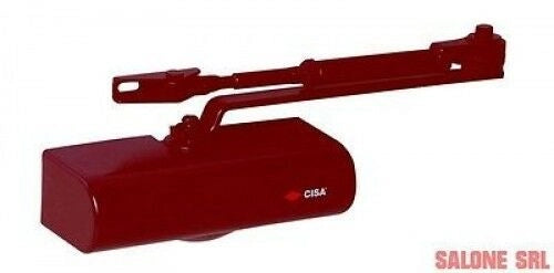 CHIUDIPORTA CISA ART.C1416 CON ARRESTO SUL BRACCIO PER PORTE DA CM.85 A CM.110