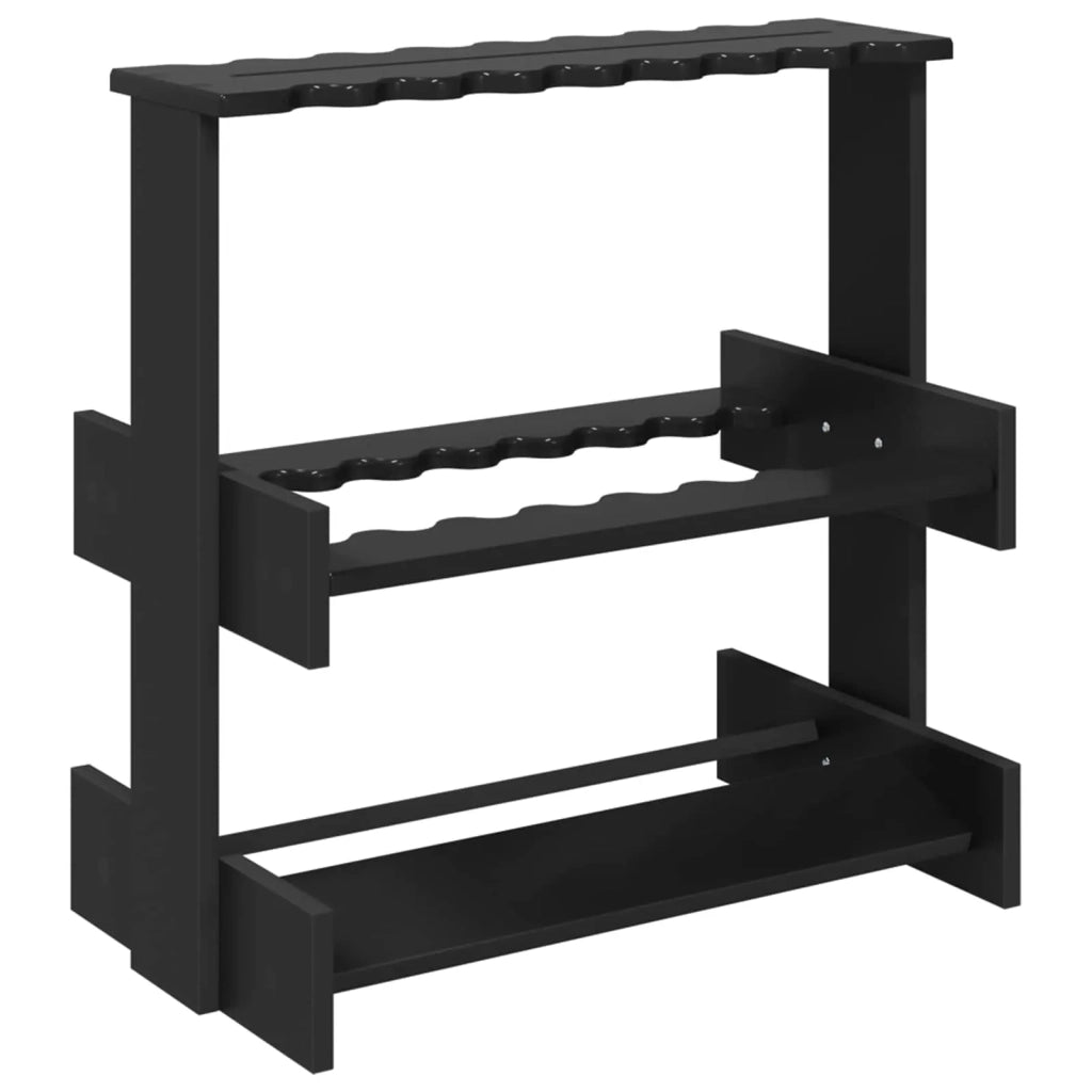 Supporto per stecche da biliardo Legno ingegnerizzato Nero 8006792