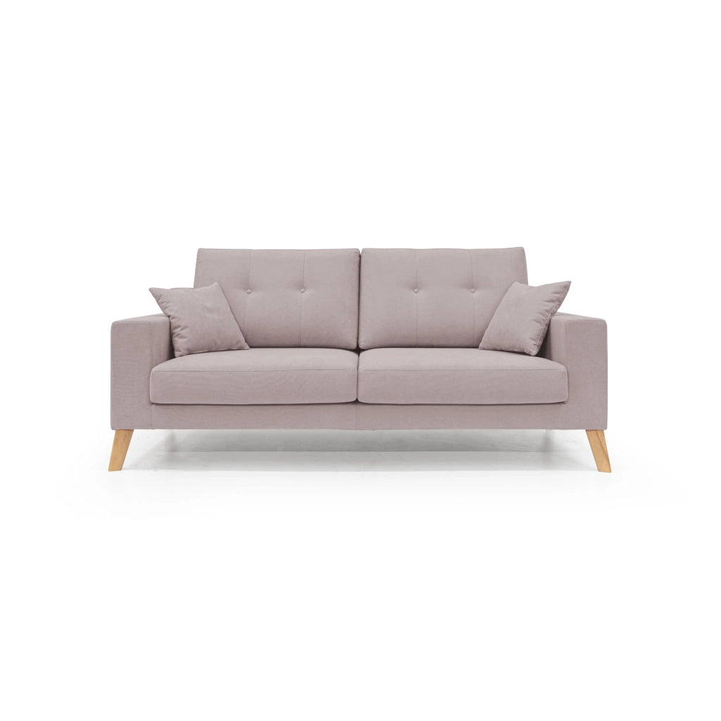 Danish Divano moderno in tessuto morbido impermeabile T02 166 cm rosa