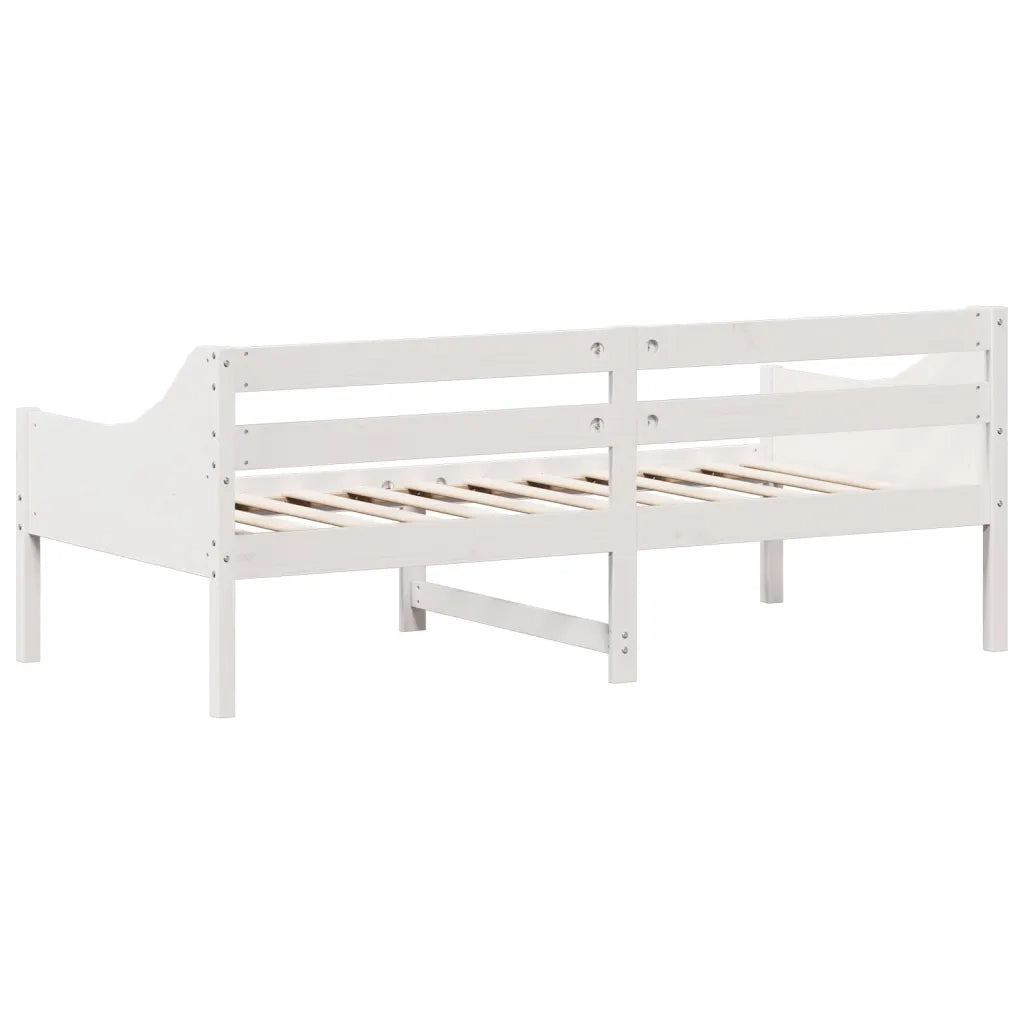 Dormeuse senza Materasso-Divano Letto-Struttura Letto Bianca 90x190 cm Legno Massello Pino 996749