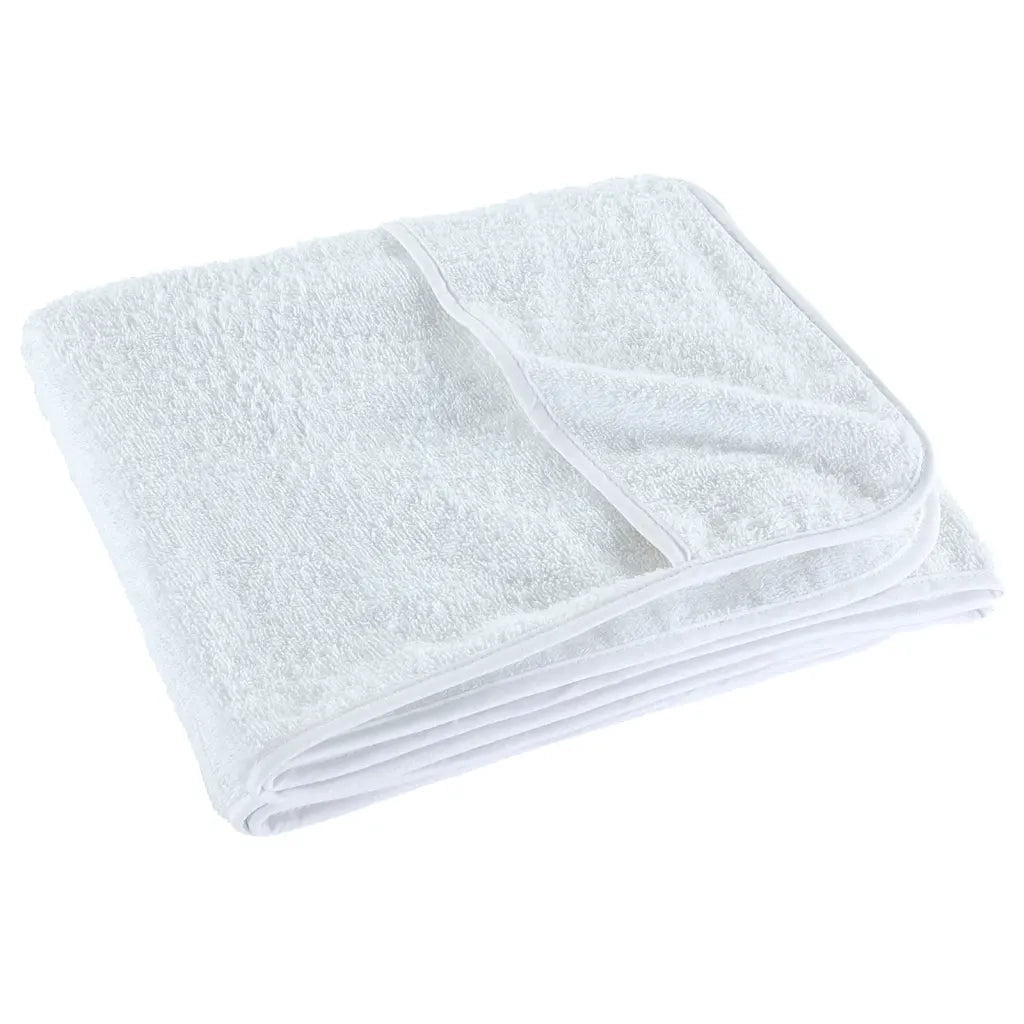 Asciugamani da Spiaggia 2 pz Bianchi 75x200 cm Tessuto 400 GSM CFW9412843