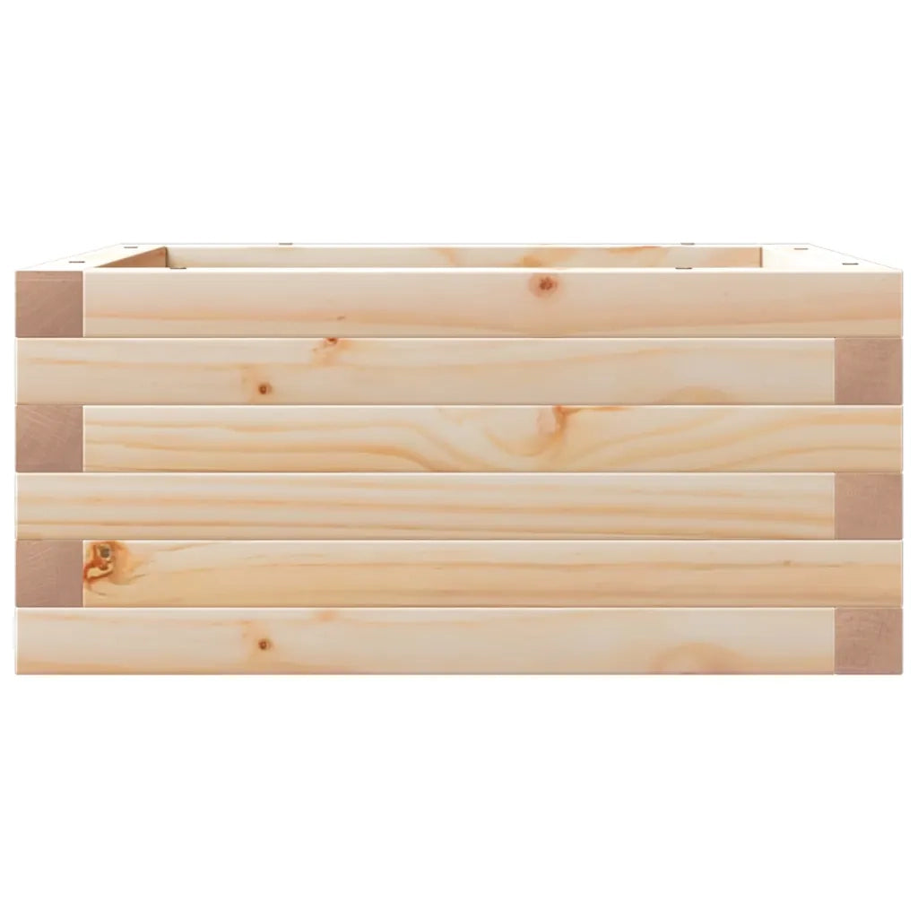 Fioriera da Giardino-Vaso da Esterno 50x50x23 cm in Legno Massello di Pino