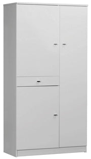 1pz mobile 3 ante +1 cassetto 77x34x147 bianco laccato  322tl cod:ferx.95728