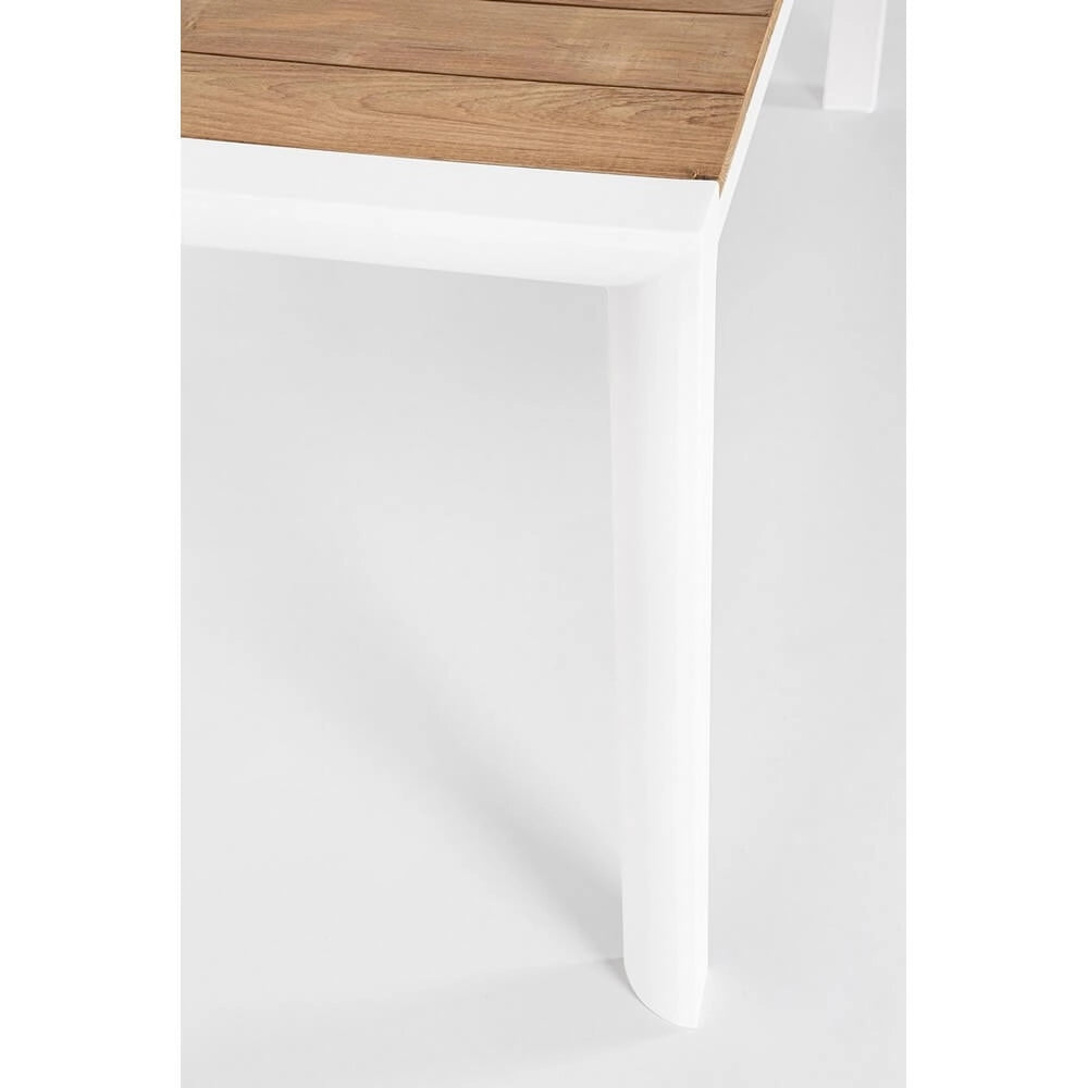 Tavolo da Giardino in Alluminio e Teak 180x90 cm - HIGHLANDER