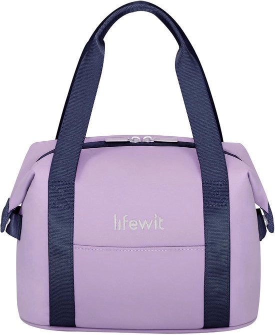 Picnic Tas Isolata per Donna, Borsa di Pranzo, Impermeabile, Leggera Borsa di Pranzo, Tas da Portare, Borsa di Pranzo per Lavoro, Scuola, Picnic, Viaggi, 6L Borsa a Due Pezzi