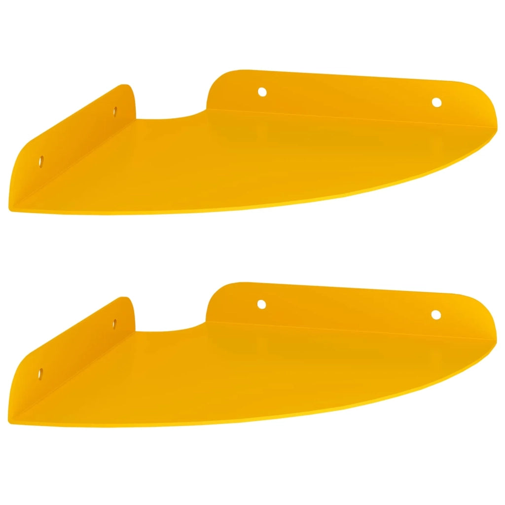 Mensola sospesa 2 pcs Giallo senape 18 x 18 x 2 cm 8004092
