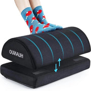 Sedia di supporto per gambe - Bancopiedi ergonomico con 2 coperture opzionali, regolabile in altezza per ufficio e casa