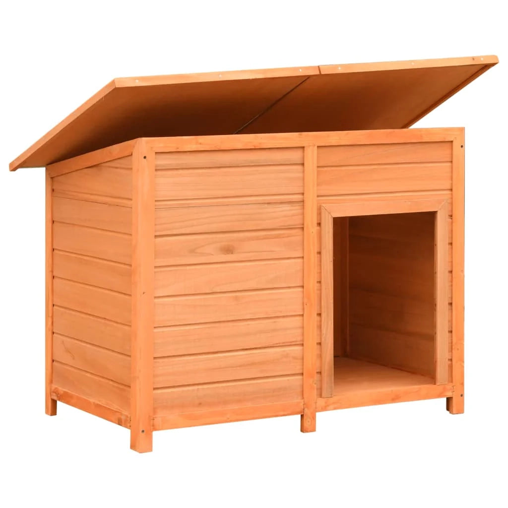 Cuccia per cani in legno massello di pino e abete 120 x 77 x 86 cm 02_0001540