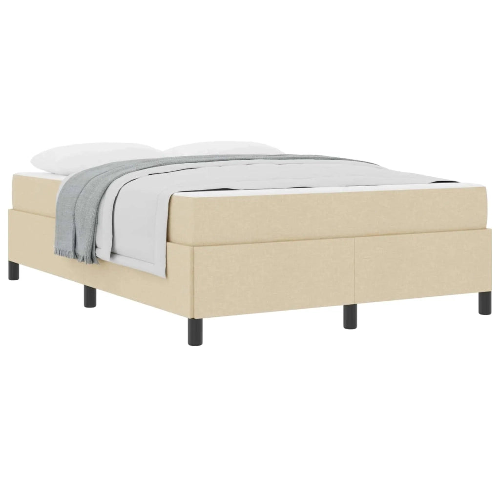 Letto a molle Crema 140 x 200 cm Tessuto 3398869
