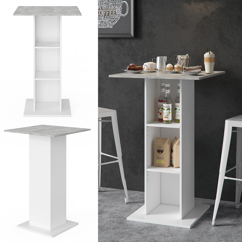 Vicco Tavolo bar alto Calcestruzzo 70 x 70 cm