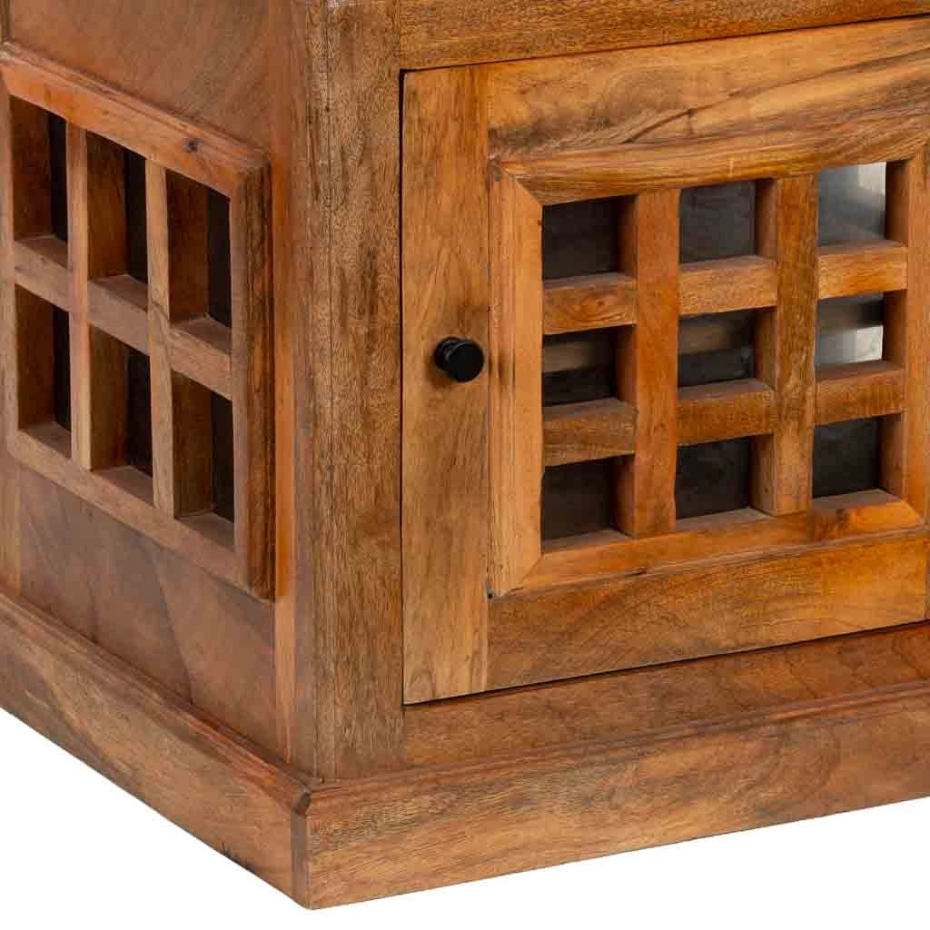 Portabottiglie per vino marrone 51x38x71h cm