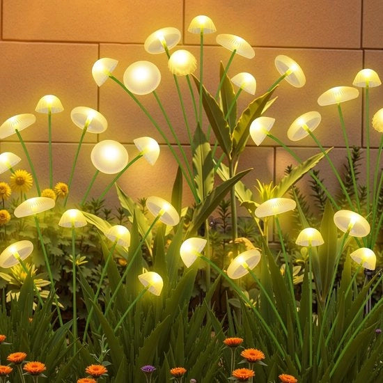 Lampade da soffitto a LED per esterno 4 pezzi, 32 LED, acqua resistente, per illuminazione di giardino, padiglioni, canali, siepi, decorazione esterna (bianco)