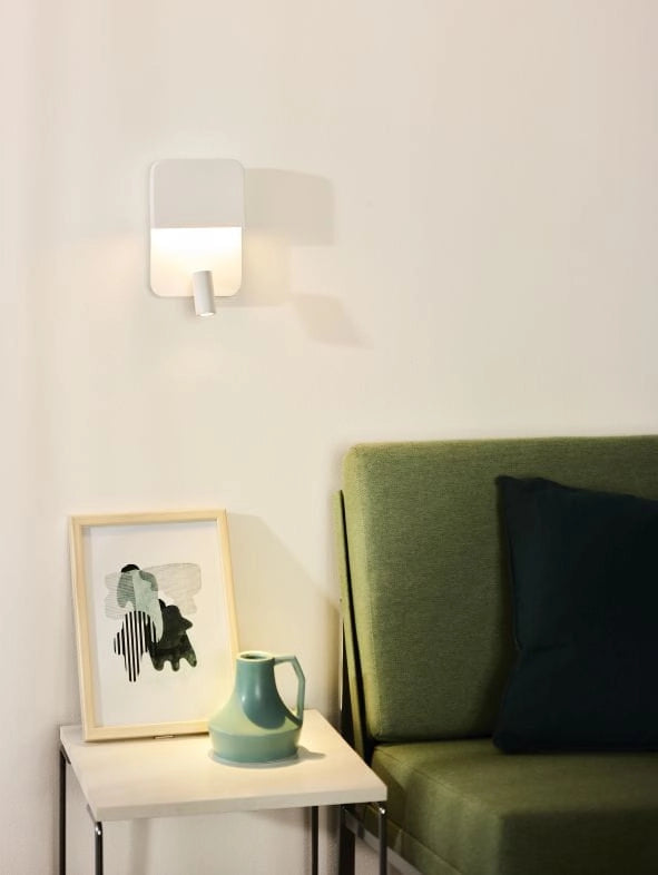 Lucide BOXER applique bianca LED 5W 3000K 2luci lettura