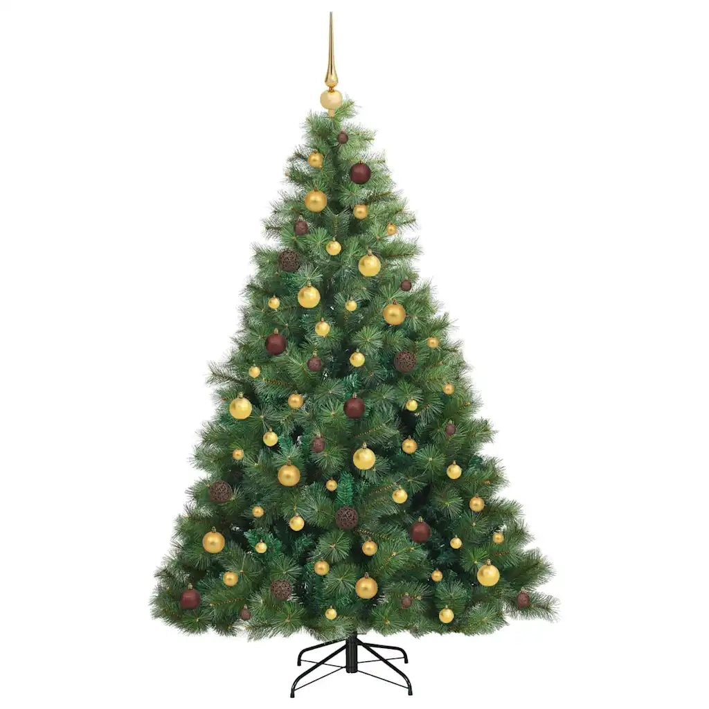 Albero di Natale artificiale con 300 LED Verde 180 cm PE e PVC 3397780