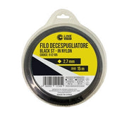 C FILO DECESPUGLIATORE QUADRO SEGHETTATO BLACK-ST MM.2,7X15M- C LINE GARDEN- 1,0 pz