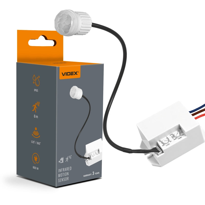 Sensore movimento PIR da incasso bianco IP65 Videx VL-SPR24