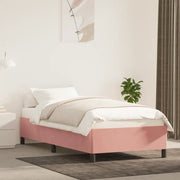 Giroletto-Struttura Letto Rosa 100x200 cm in Velluto 255695