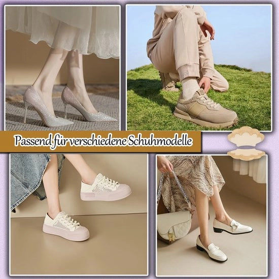Set di cuscinetti antiscivolo per piedi da 3 - Protezione antiscivolo per piedi - Autoadesivo - Antiscivolo - Supporti per piedi per scarpe - Contro la scivolosità - Materiale TPE di alta qualità
