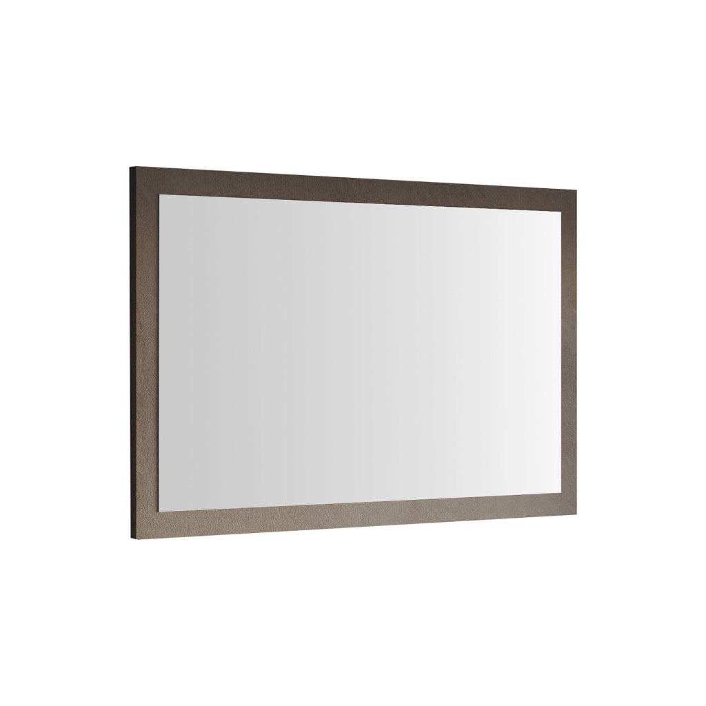 Isontino, Specchio Forma Rettangolare, 110x68h cm Marrone Bronzo
