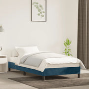 Giroletto senza Materasso-Struttura Letto Blu Scuro 100x200 cm in Velluto 232003