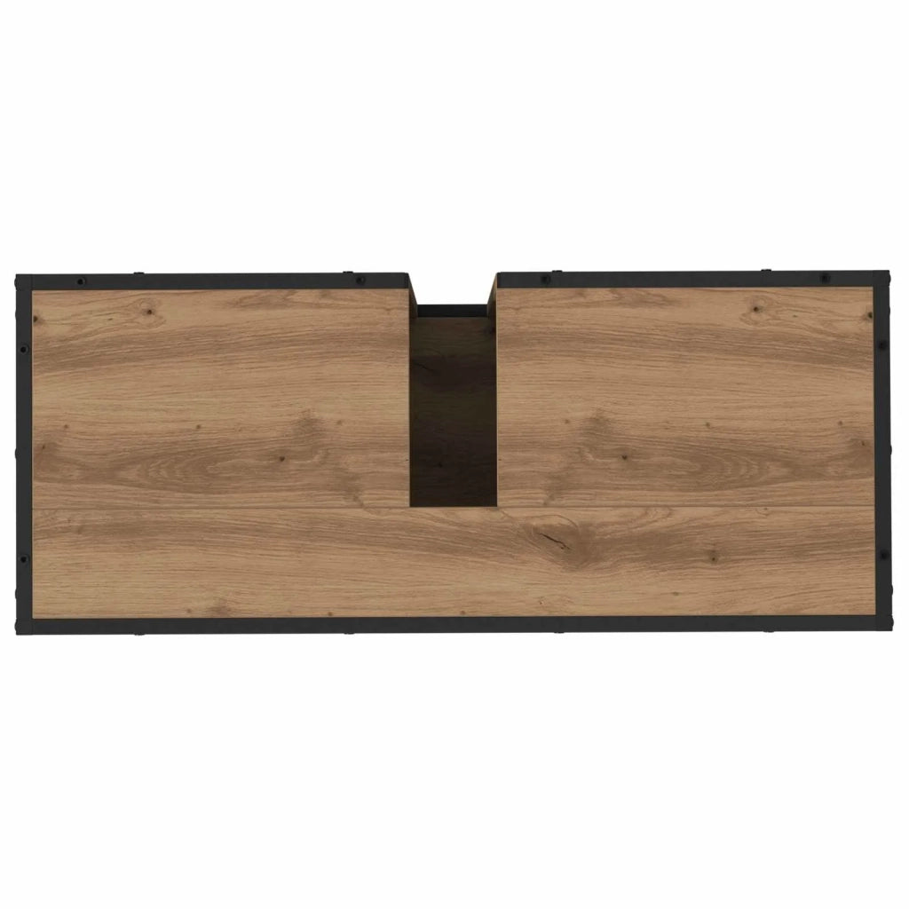 Mobile da Bagno con porta Rovere artigianale 80 x 33 x 60 cm 883638