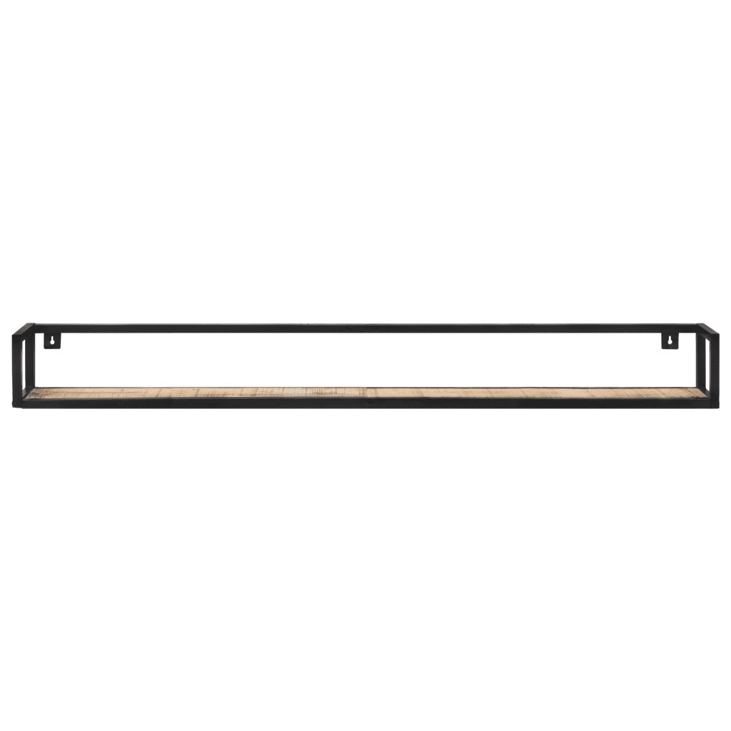 2 pz Mensole a Muro | Scaffale Parete | Ripiano a parete 160 cm in Legno di Mango Grezzo