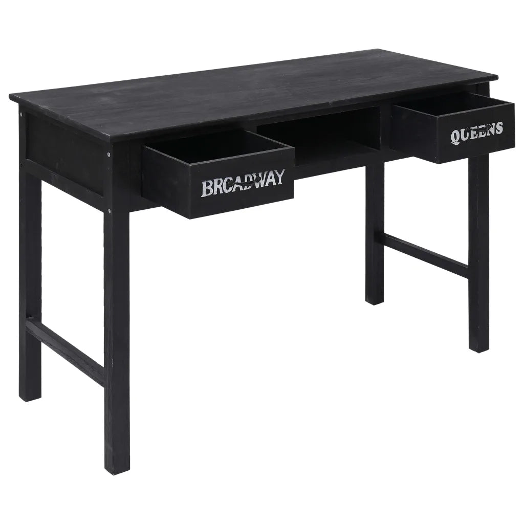 Tavolo Consolle | Tavolo d'Ingresso Nero 110x45x76 cm in Legno