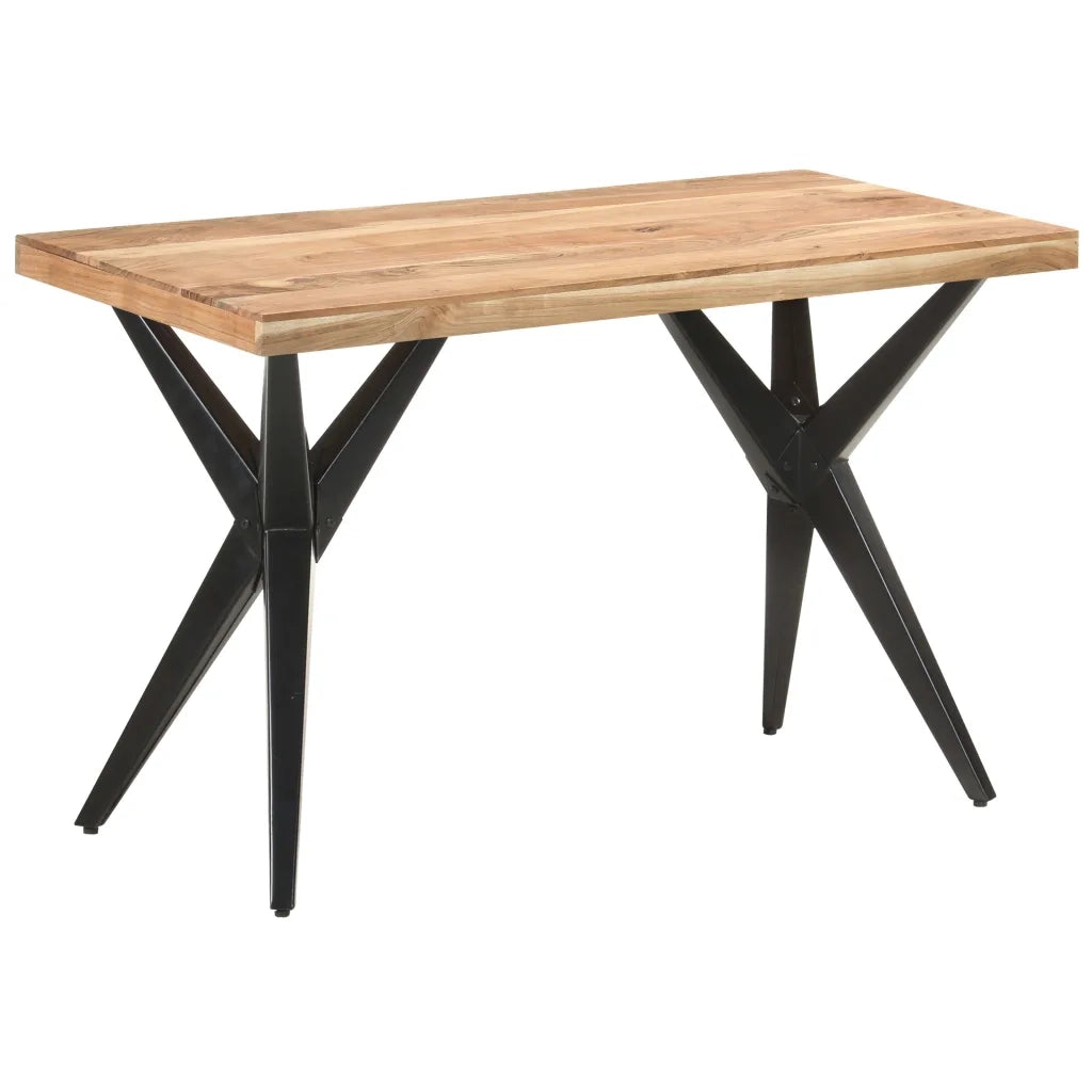 Tavolo da Pranzo 120x60x76 cm in Legno Massello di Acacia cod mxl 67961
