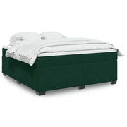 Giroletto a Molle con Materasso Verde Scuro 180x200 cm Velluto 3285302