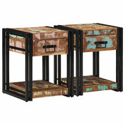 Armadio da Notte con cassetto 2 pcs Multicolore 40 x 40 x 50 cm 4016703