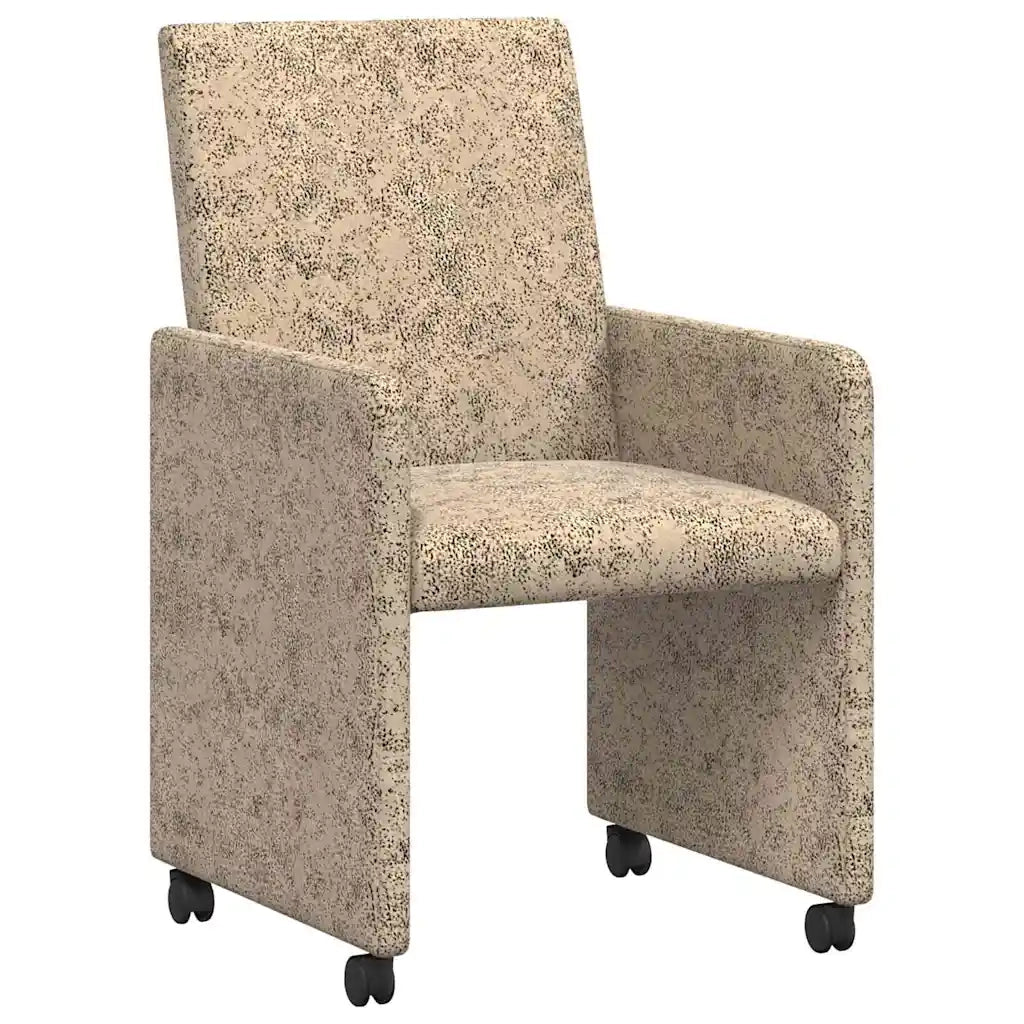 Sedie da Pranzo con Ruote 2 pcs Grigio chiaro 57 x 66 x 94 cm