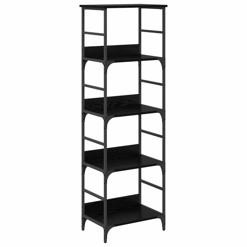 Libreria Rovere Nero 50 x 33 x 153 cm Legno multistrato 882756