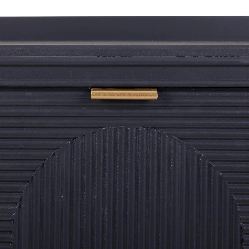 Sgabello scarpiera in legno grigio scuro 80x38x53h