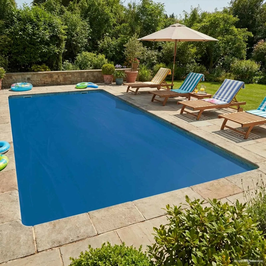 Copertura per piscina extra pesante Blu 732 x 366 cm PE 42034597