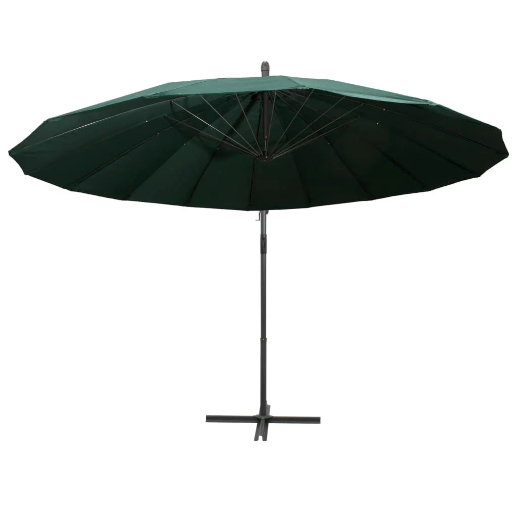 Ombrellone a sospensione 3 m alluminio verde 02_0008729