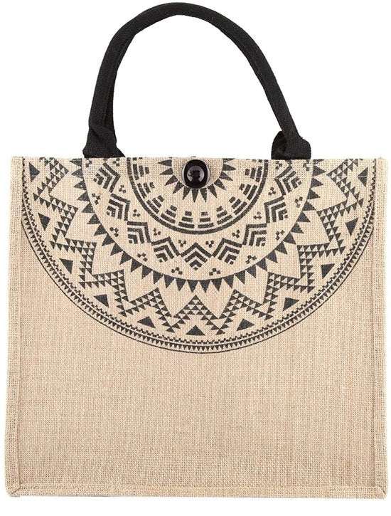 Borsa in Juta Leggera - Borsa per Spesa in Juta - Borsa da Caffè in Juta - Borsa per Famiglie - Borsa da Mano - Materiale Sostenibile - Borsa Tote in Juta
