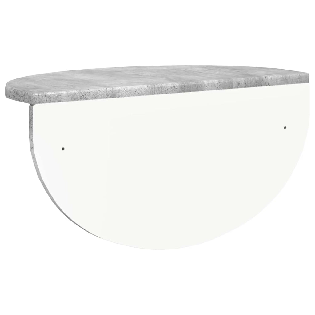 Scaffale da parete 2 pcs Grigio cemento 48 x 24 x 24 cm