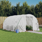 Serra con struttura in acciaio bianca 12 m² 4x3x2 m 3188050