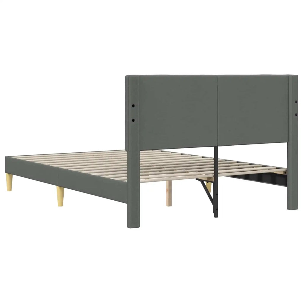 Struttura del letto Grigio Scuro 120 x 190 cm Tessuto 42027780